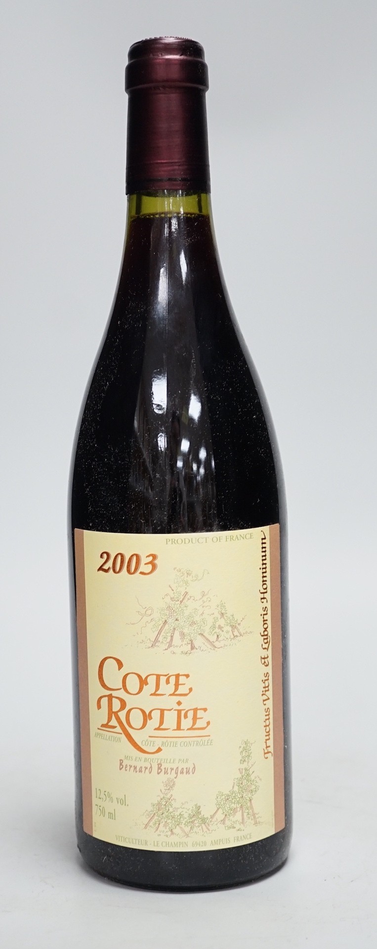 Four bottles of Cote Rotie 2003